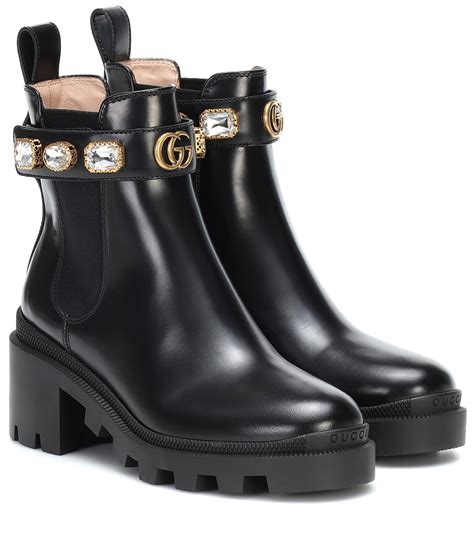 black ankle boots gucci|gucci ankle boots on sale.